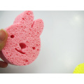 rabbit shape cellulose sponge wipe block